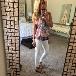 Size 26 white skinny jeans